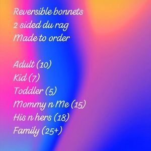 Bonnets and headwear